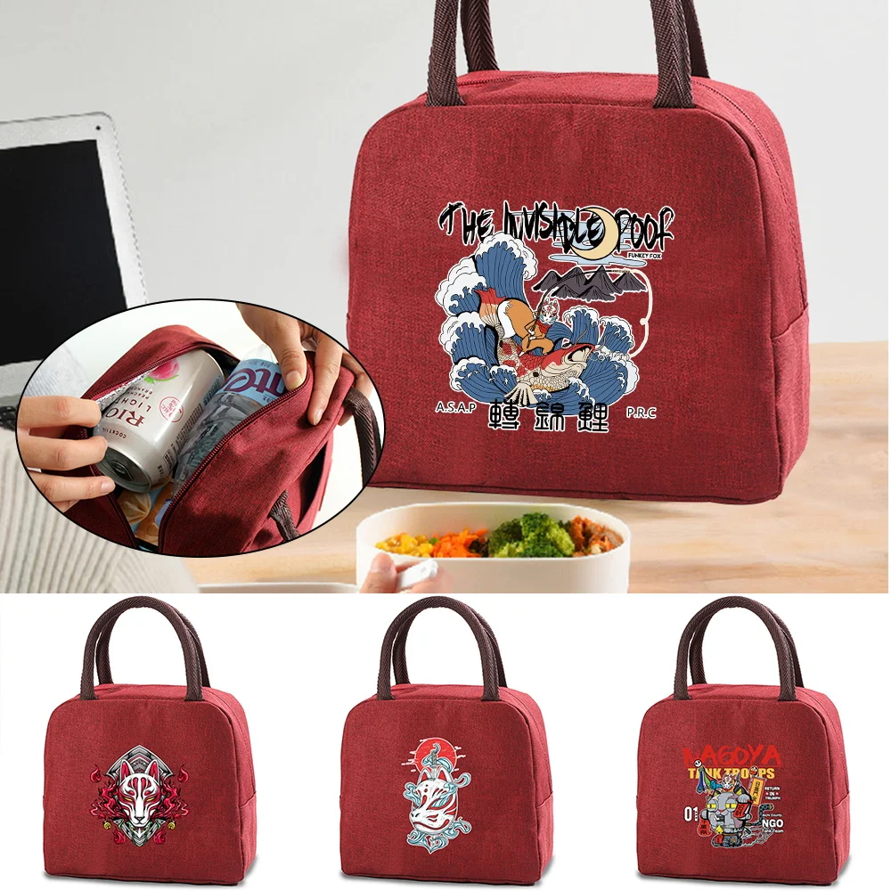 

Women Lunch Bag Child Portable Cooler and Warm Keeping Lunch Box for Picnic Reusable Waterproof Insulated Thermal Lunch Bags