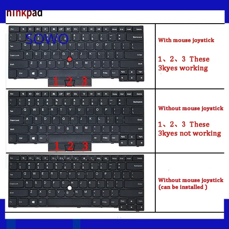 Фото Новая сменная клавиатура для ноутбука, совместимая с Lenovo Thinkpad E430 E430C E330 E430S E435 S430 E445 E335 T430U L330 №2