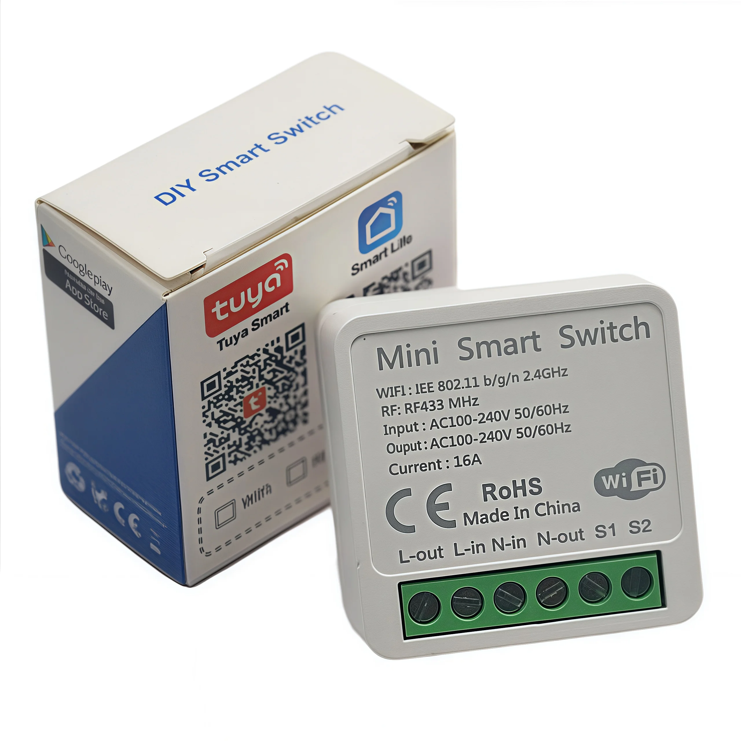 

HAMBERS Умный Wi-Fi выключатель Tuya