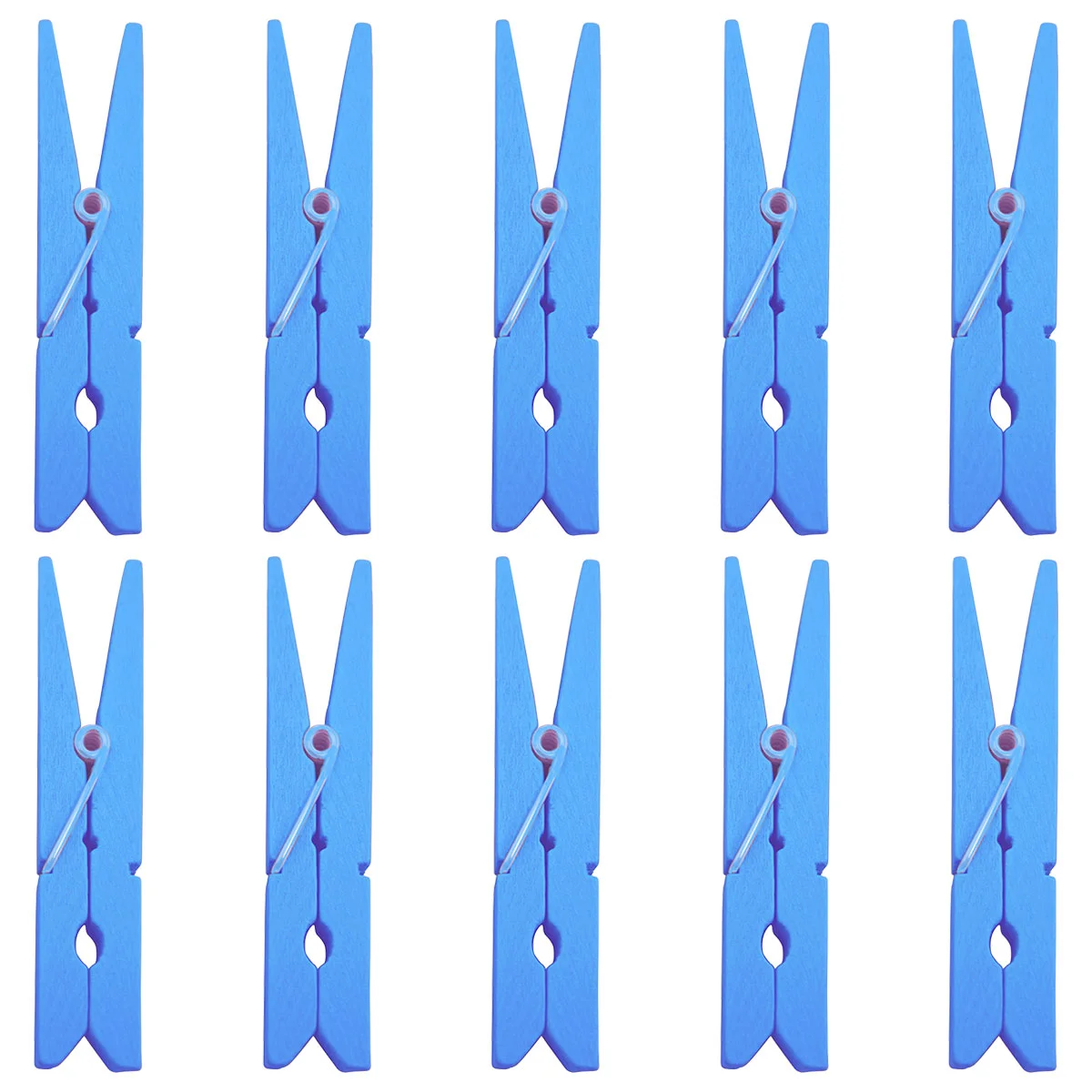 

30pcs Durable 29 Inch Wooden Clothespins Clothes Pegs (Sky Blue) Laundry