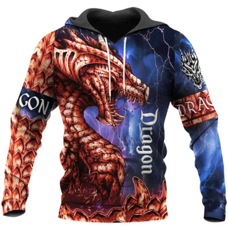 

Fashionable Long Autumn Winter Long Sleeve Sweatshirt Printed Hoodie Casual Street Hip Hop Element Zipper Hoodie