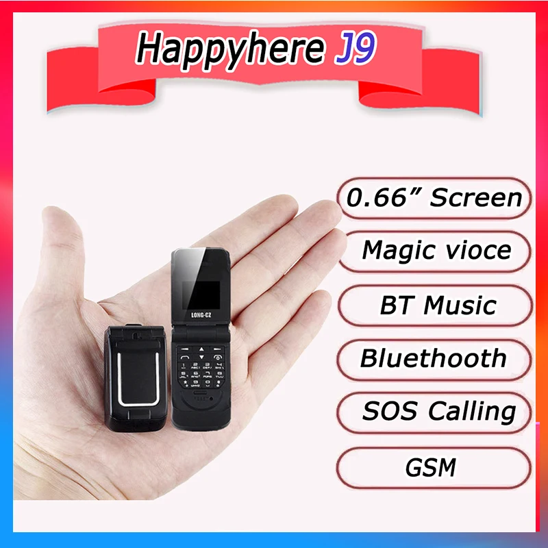 0.66" Smallest Mobile Phone Wireless Bluetooth Dialer Fm Mag