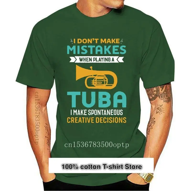 

Camiseta de Tuba para hombre y mujer, camisa divertida de música, Dont Make Miches, nueva