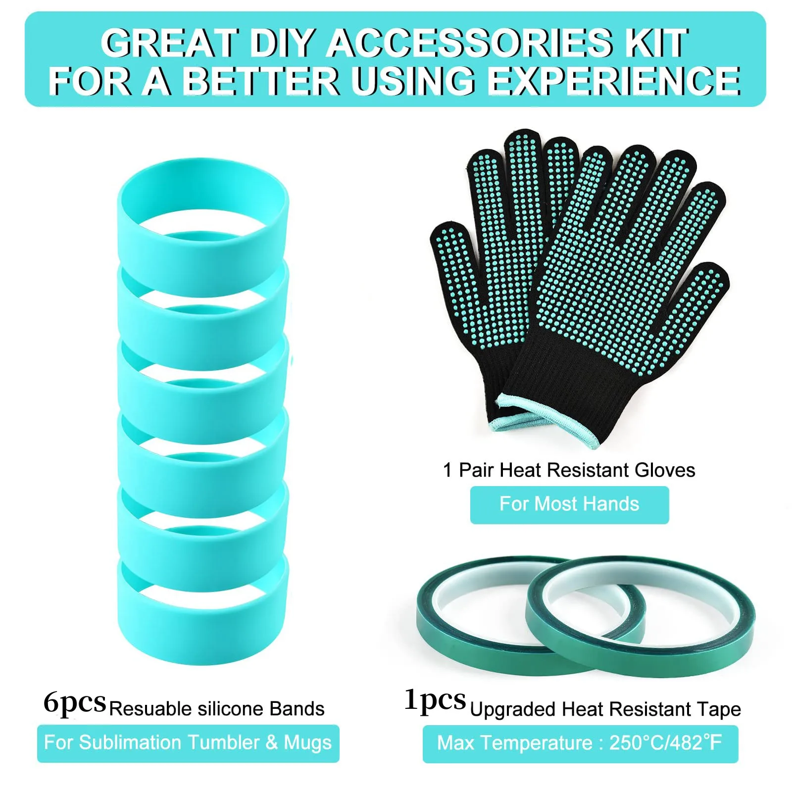 

8 шт./компл. сублимационные ленты с термолентой, силиконовые ленты для сублимационного стакана, комплект силиконовых лент, сублимационные заготовки, стакан