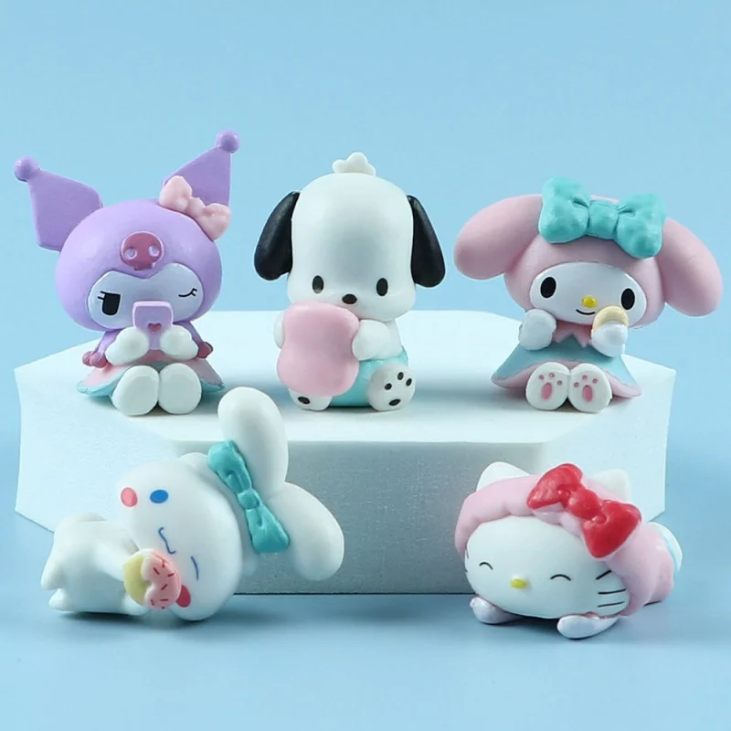 Blind Box Melody Cake Ornaments Clow M Cinnamoroll Babycinnamoroll Hand-Made Cutie Cute Boys and Girls Children's Toys