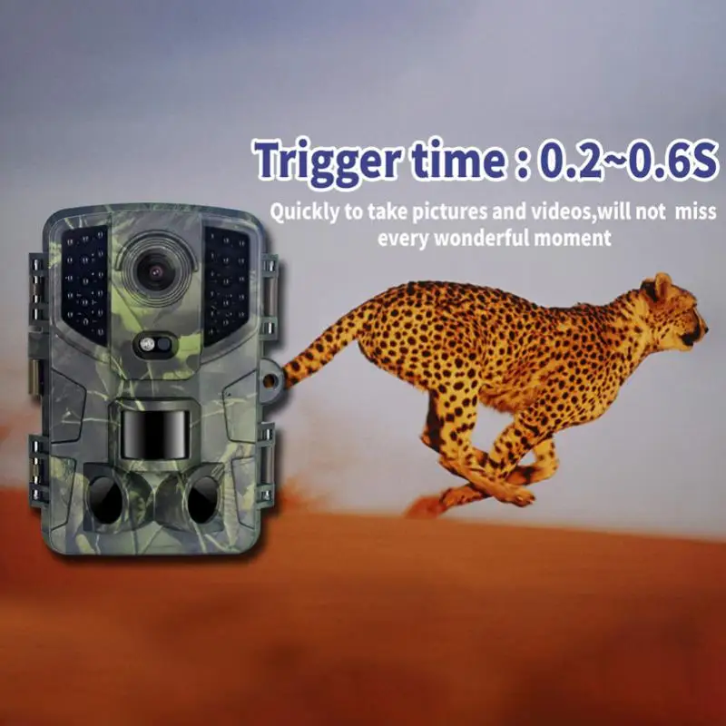 Wildlife Hunting Trail Camera 1080P HD Infrared Night Vision Trail Camera Waterproof Motion Activated Scouting Camera Photo Trap