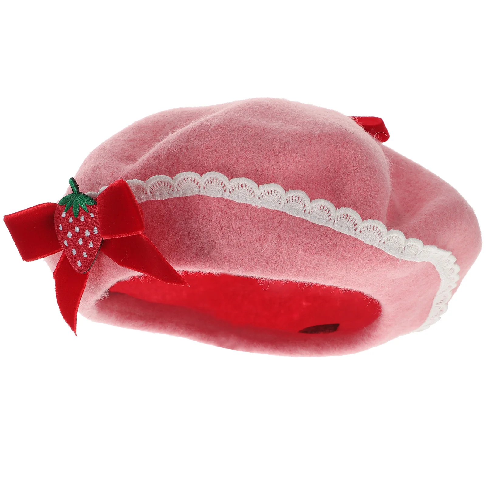 

1pc Sweet Bowknot Decorative Hat Women Berets Fashion Women Clothing Accessories