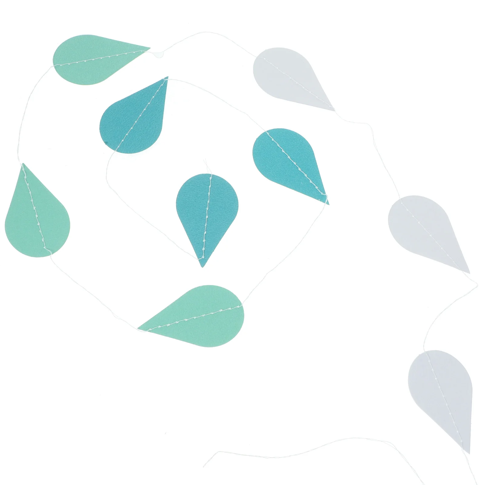 4-струнная капля дождя латте орнамент флаги гирлянды овсянка украшение на день