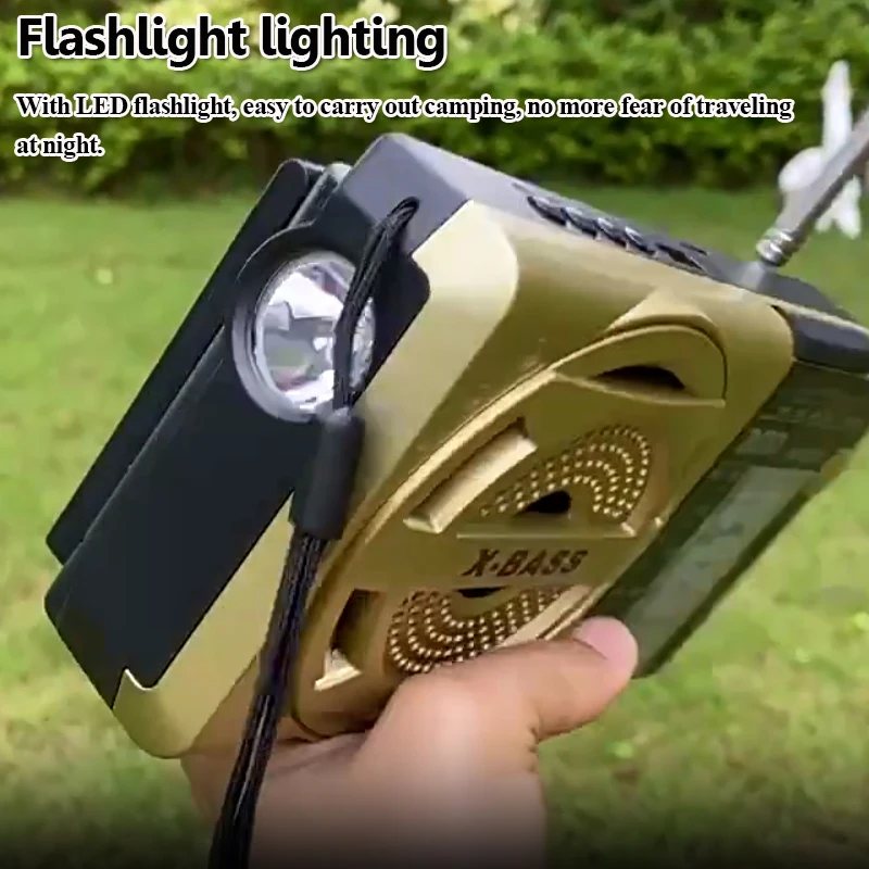 Портативное винтажное радио с солнечной зарядкой аварийные FM AM SW радиостанции