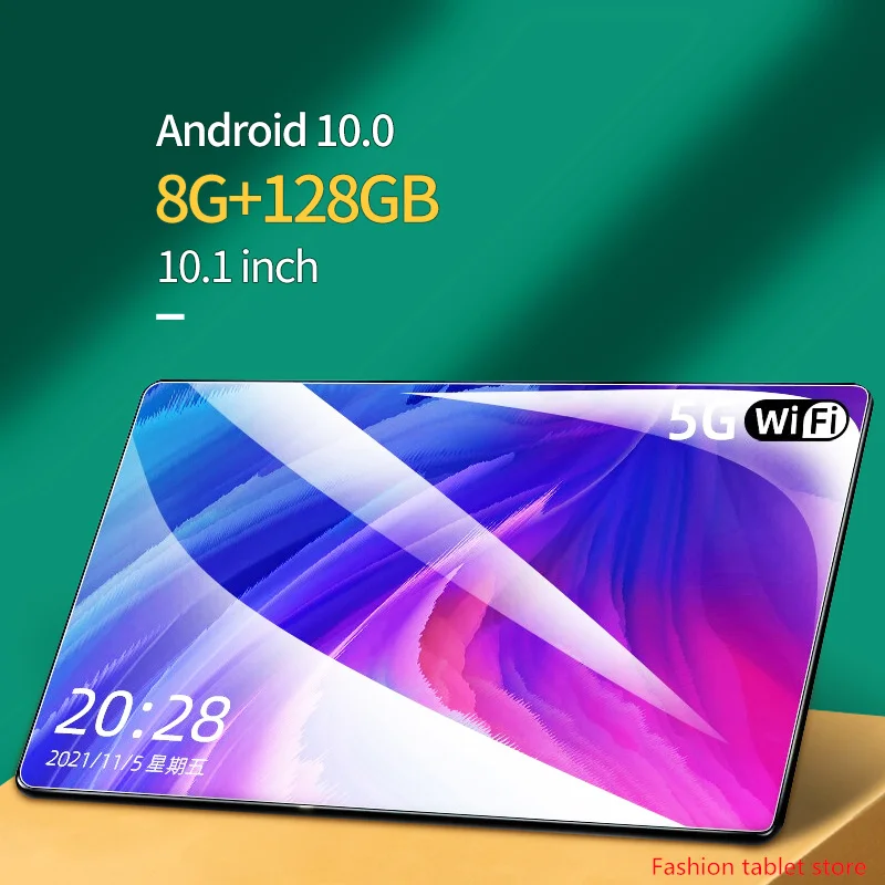 

Android 10.0 Tablet PC 2022 New 10.1 Inch 8G+128GB 10 Core Tablet Dual Card WIFI Bluetooth for Study/work/watching Movies