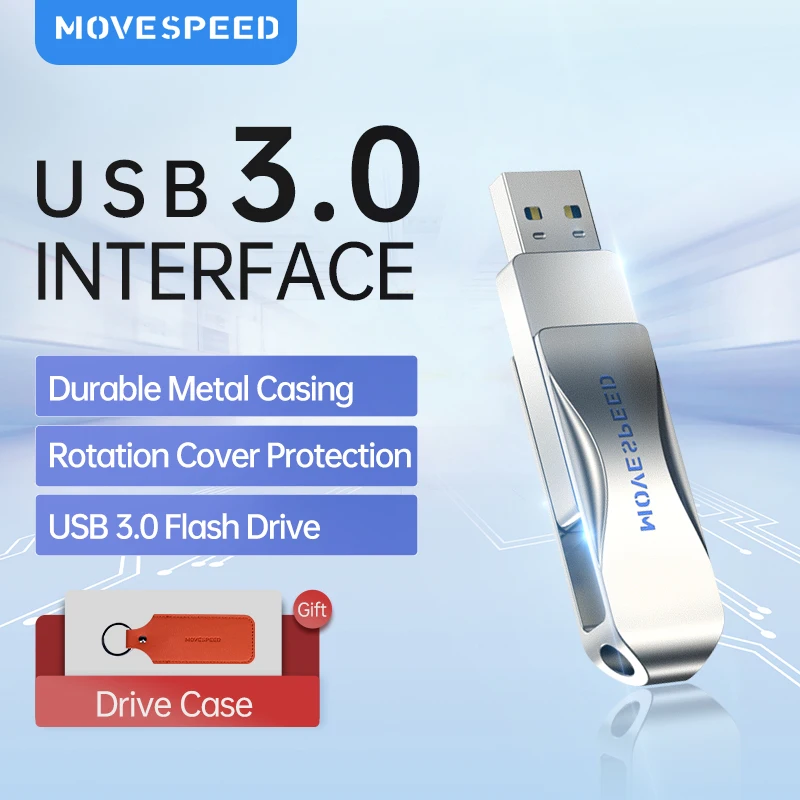 USB флеш накопитель MOVESPEED, 32 128 ГБ, 256 3,0 Гб