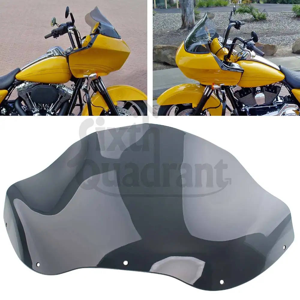Аксессуары для мотоциклов ABS пластик 12 5 дюйма ветровое стекло дым подходит HARLEY ROAD