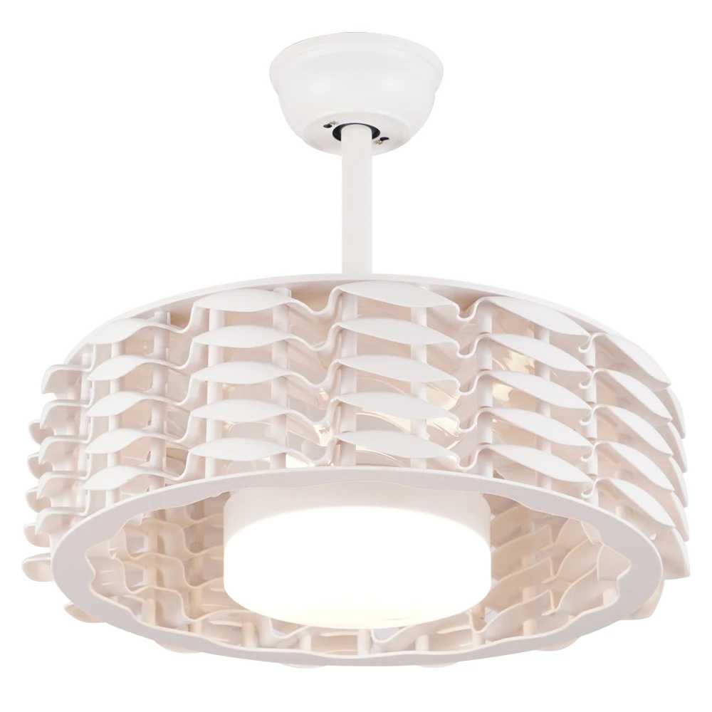 

High End Plastic Fixing Bladeless Home 110 To 240 Volt Ceiling Circulation Fan With White LED Light for USA Market