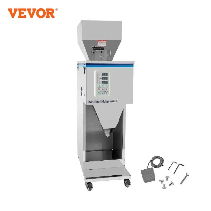 

VEVOR Powder Filling Machine 20-5000g Full Automatic Particle Powder Packing Weighing Filler for Dry ＆ Mobile Materials Industry