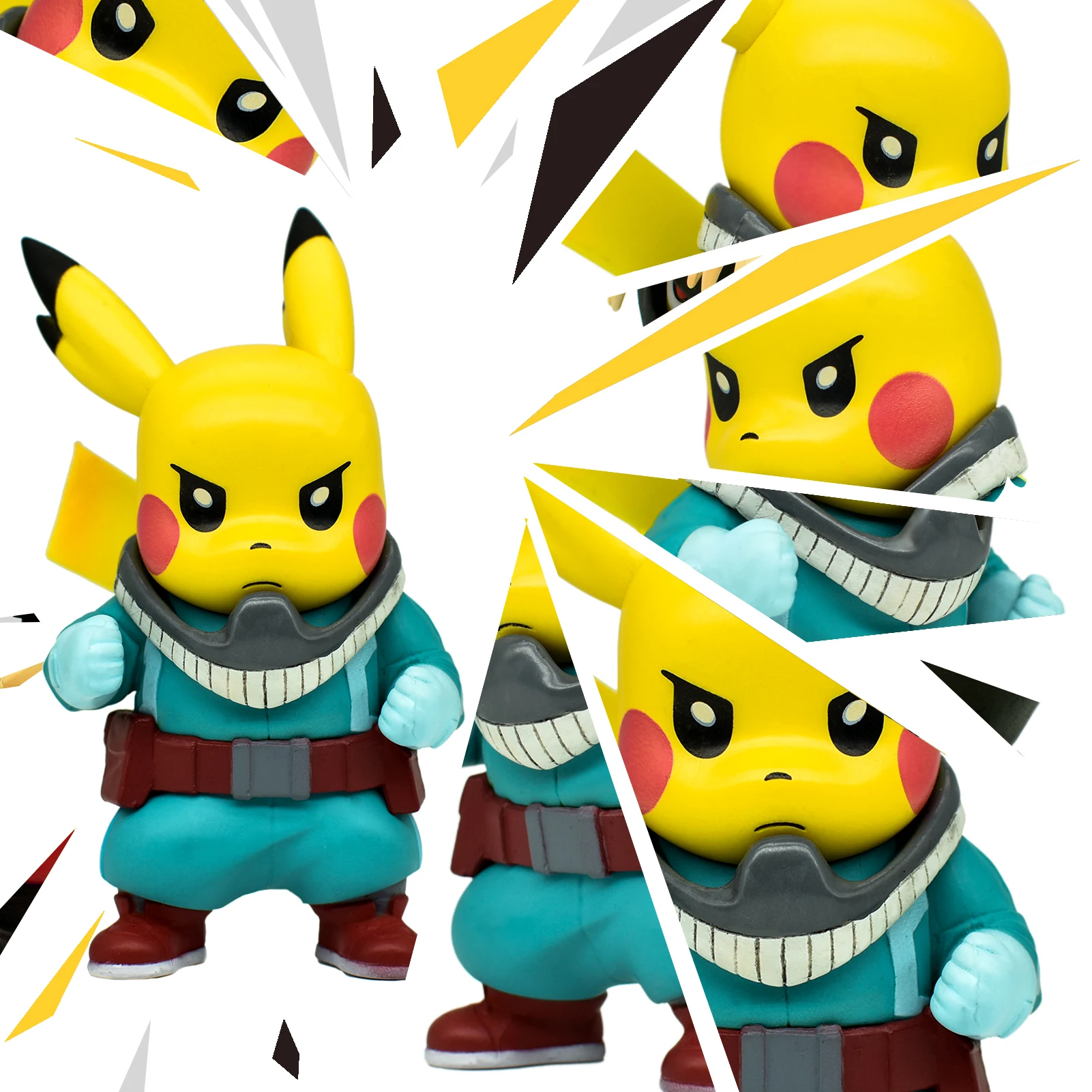 Anime My Hero Academia Pokemon Pikachu Cos Bakugou Collection Action Figure Statues | Figures