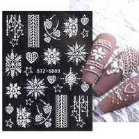 nail decoration fade resistant attractive merry christmas nail art decals manicure charms nail decal fingernail decal