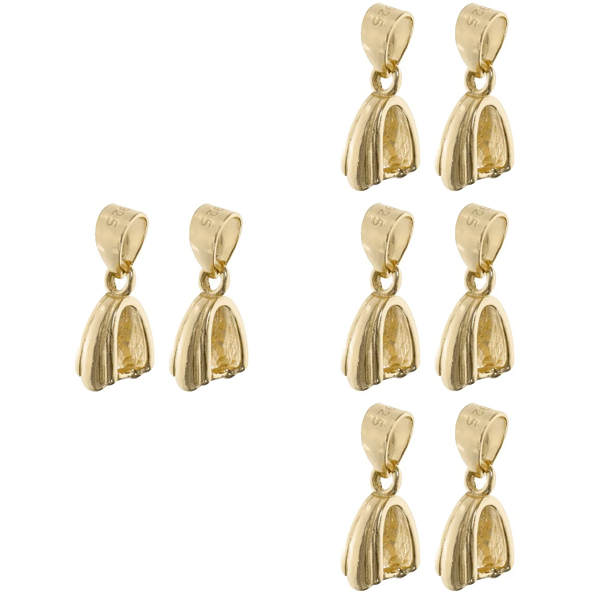 

Зажим для подвески из стерлингового серебра, товары для изготовления ювелирных изделий, замысловатые застежки-подвески с камнями