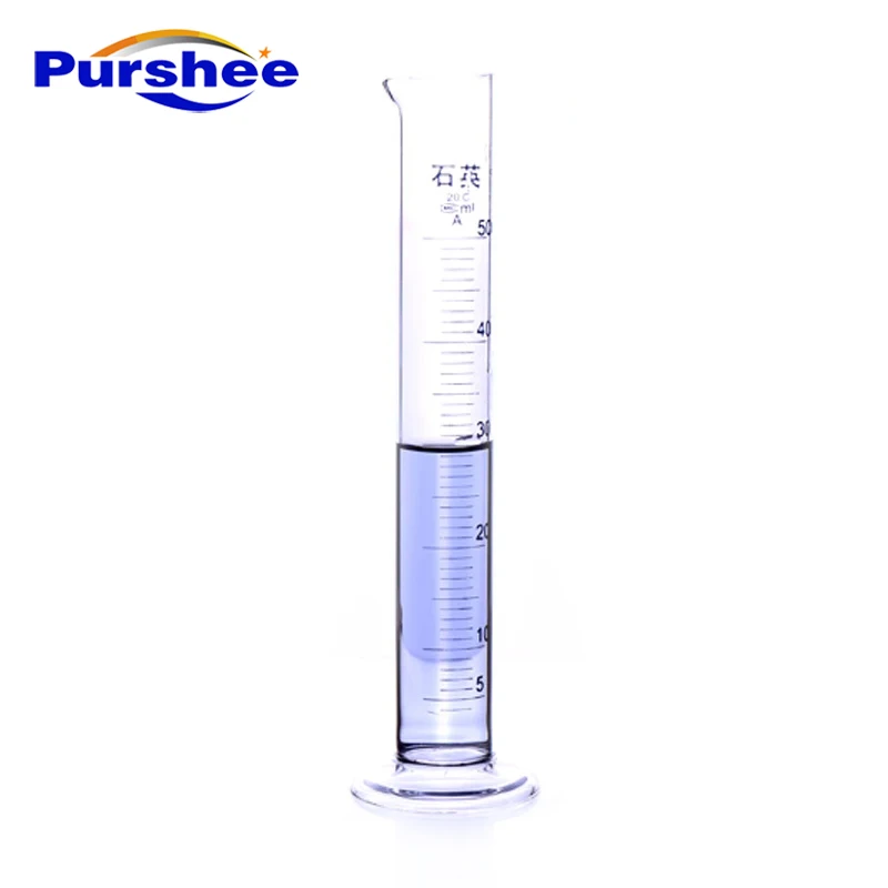 Кварцевый измерительный цилиндр (50 мл)