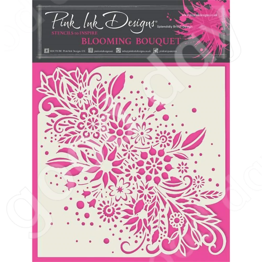 

2022 Arrival New Blooming Bouquet Layering Stencil Scrapbook Diary Decoration Embossing Template Diy Greeting Card Handmade Mold
