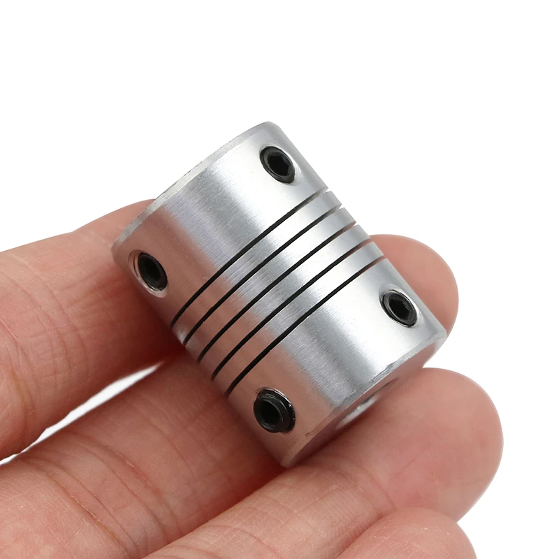 

Aluminium CNC Motor Jaw Shaft Coupler 5mm To 8mm Flexible Coupling OD 19x25mm Dropshipping