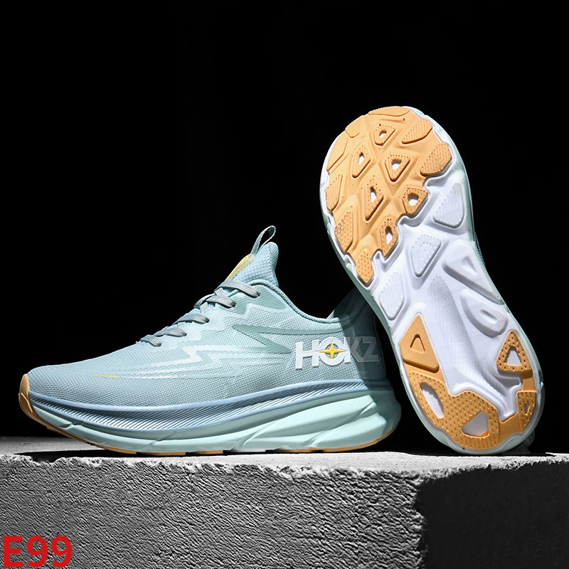 

HOK New Men's Running Shoes Lightweight Shock Absorbing Fitness Casual Shoes Mesh Breathable Couple Sports Shoes sneakers men