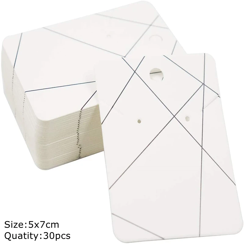 

50 шт. 30 шт. 7X10 см ювелирные изделия, ожерелье, держатель для сережек, картон, картон для упаковки ювелирных изделий, дисплей для малого бизнеса