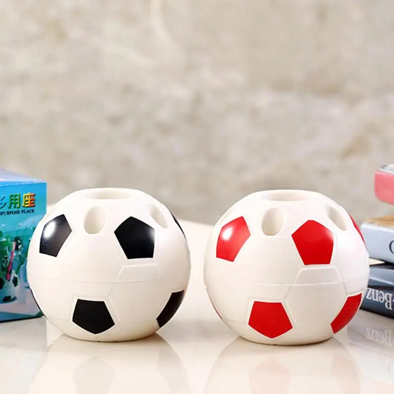 

Football Shape Toothbrush Holder Organizer Pen Pencil Stationary Soccer Cup Multifunctional Student Supplies FootBall Container