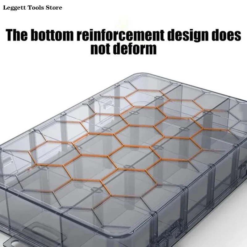 Коробка с несколькими отсеками прозрачная коробка для хранения винтов отсеком