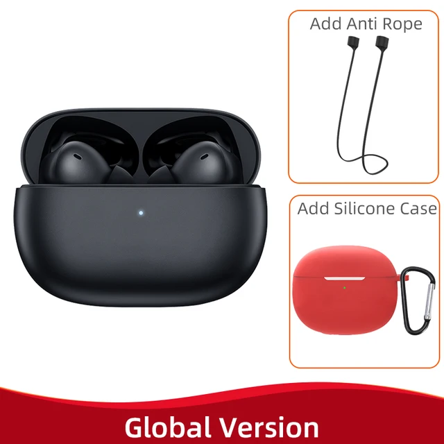 Redmi Buds 4 Pro black Global Version + Anti Rope + Red case
