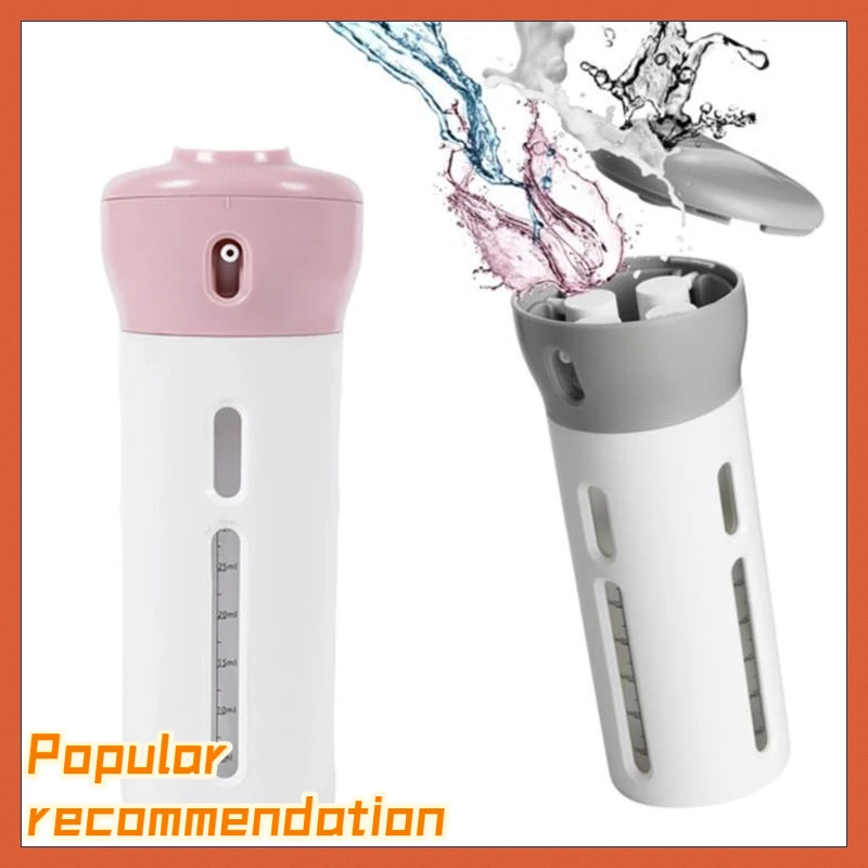

4-In-1 Travel Dispenser Travel Bottles Leak Proof Toiletries Sub-bottle Refillable Shower Gel Soap Empty Container Kit