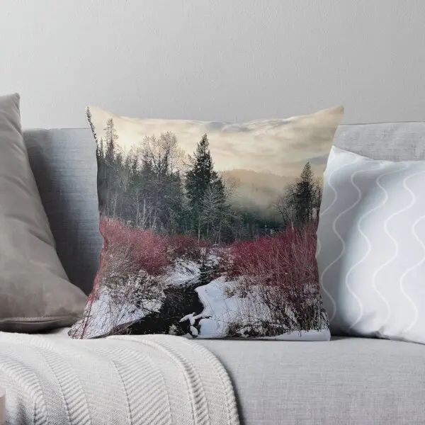 

Washington Winter Wonderland Printing Throw Pillow Cover Fashion Comfort Car Square Sofa Bedroom Anime Pillows not include