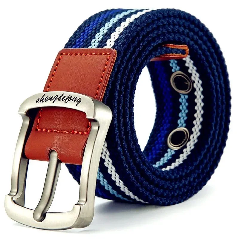 

Casual Men's Belt Second Cow Leather Belts Strap Male Metal Smooth Belt