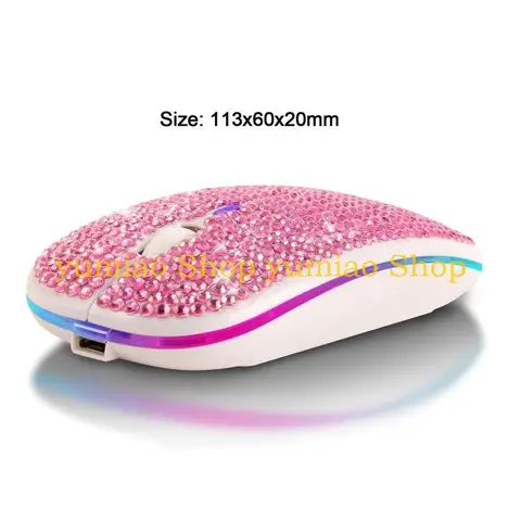 Peacefair Беспроводная мышь со стразами 2.4 ГГц
