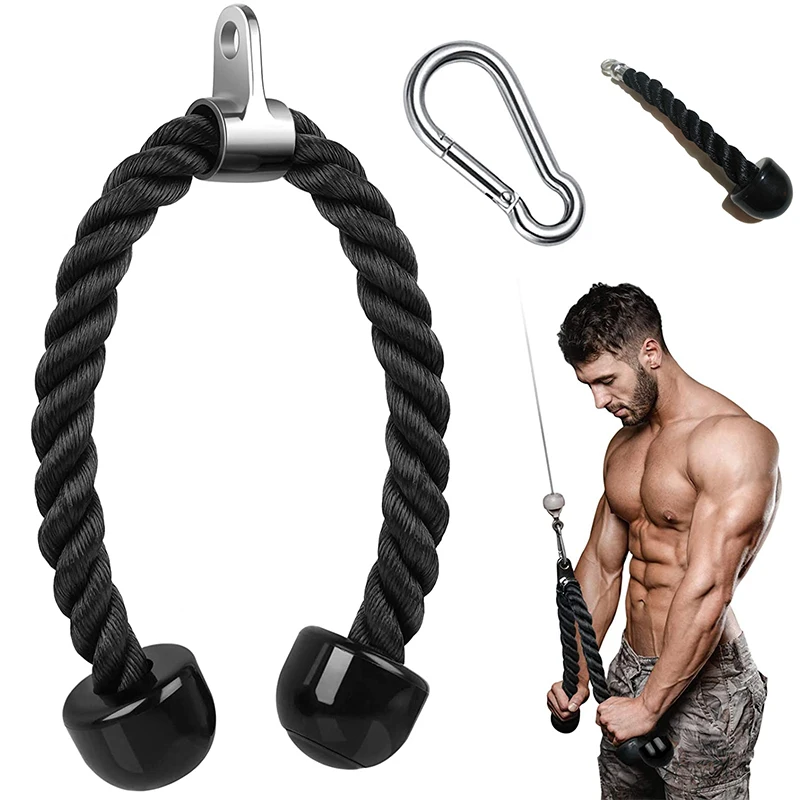 

Tricep Rope Push Pull Down Cord for Bodybuilding Exercise Gym Workout for Home or Gym Use Fitness Exercise Body Equipment Hot