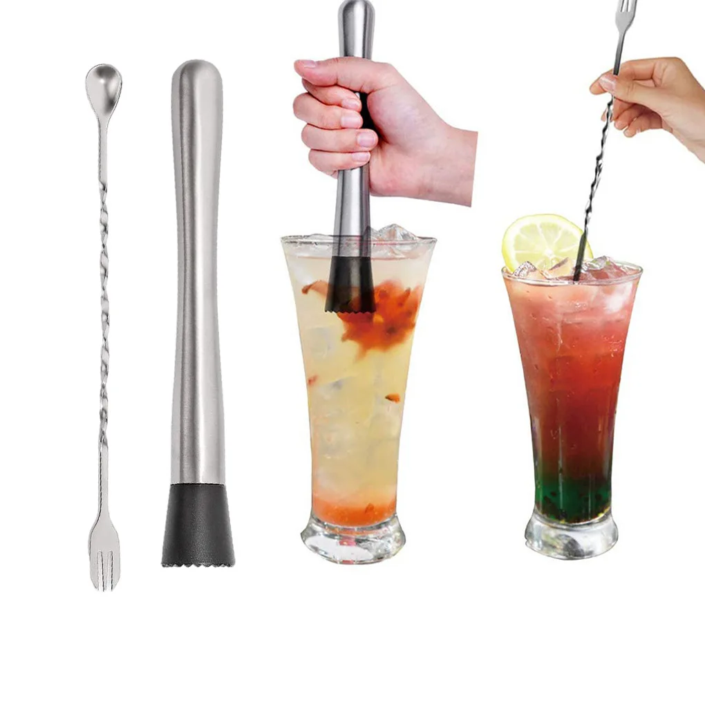

Stainless Steel Wine Mixing Stick Cocktail Shaker Ice Crusher Hammer Barware Tool Bar Utensil Wine Drink Muddler Bar Accessories