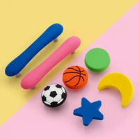children furniture handles cartoon cabinet knobs and handles pvc cloud drawer knobs pulls for kids