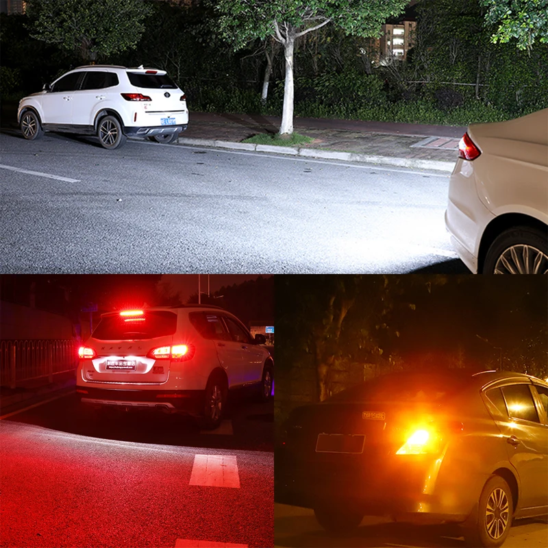 2 шт. 1156 дюйма светодиодная лампа для стоп-сигнала