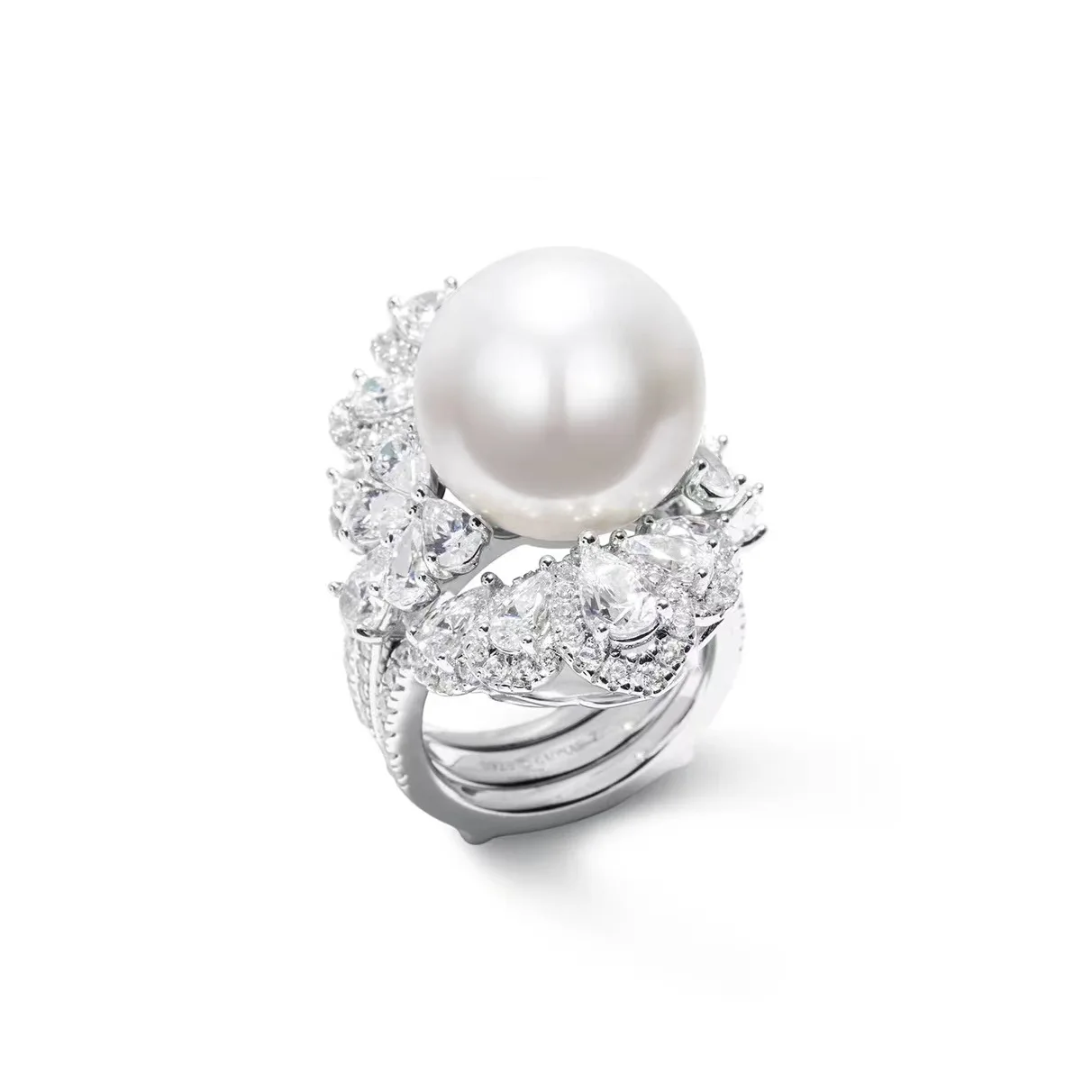 

100% S925 Sterling Silver Pure Pearl Ring for Women Fine Anillos De Silver 925 Jewelry Natural Pearl Gemstone Ring Jewelry Box