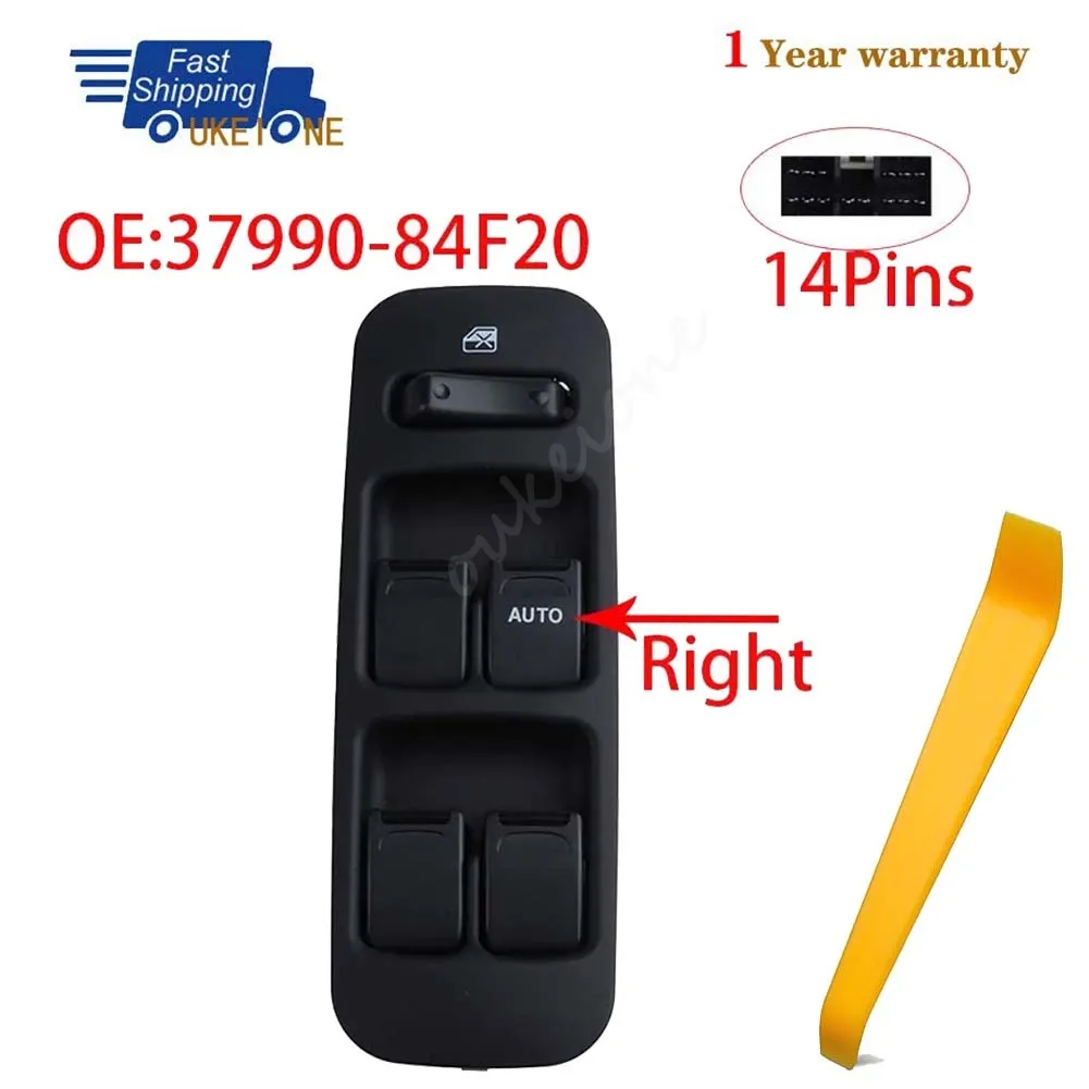 

37990-84F20 Для Suzuki Wagon R MC12S MC22S MR Wagon MF21S Mazda AZ Wagon MD22S MD12S Nissan Moco MG21S RHD Выключатель стеклоподъемника