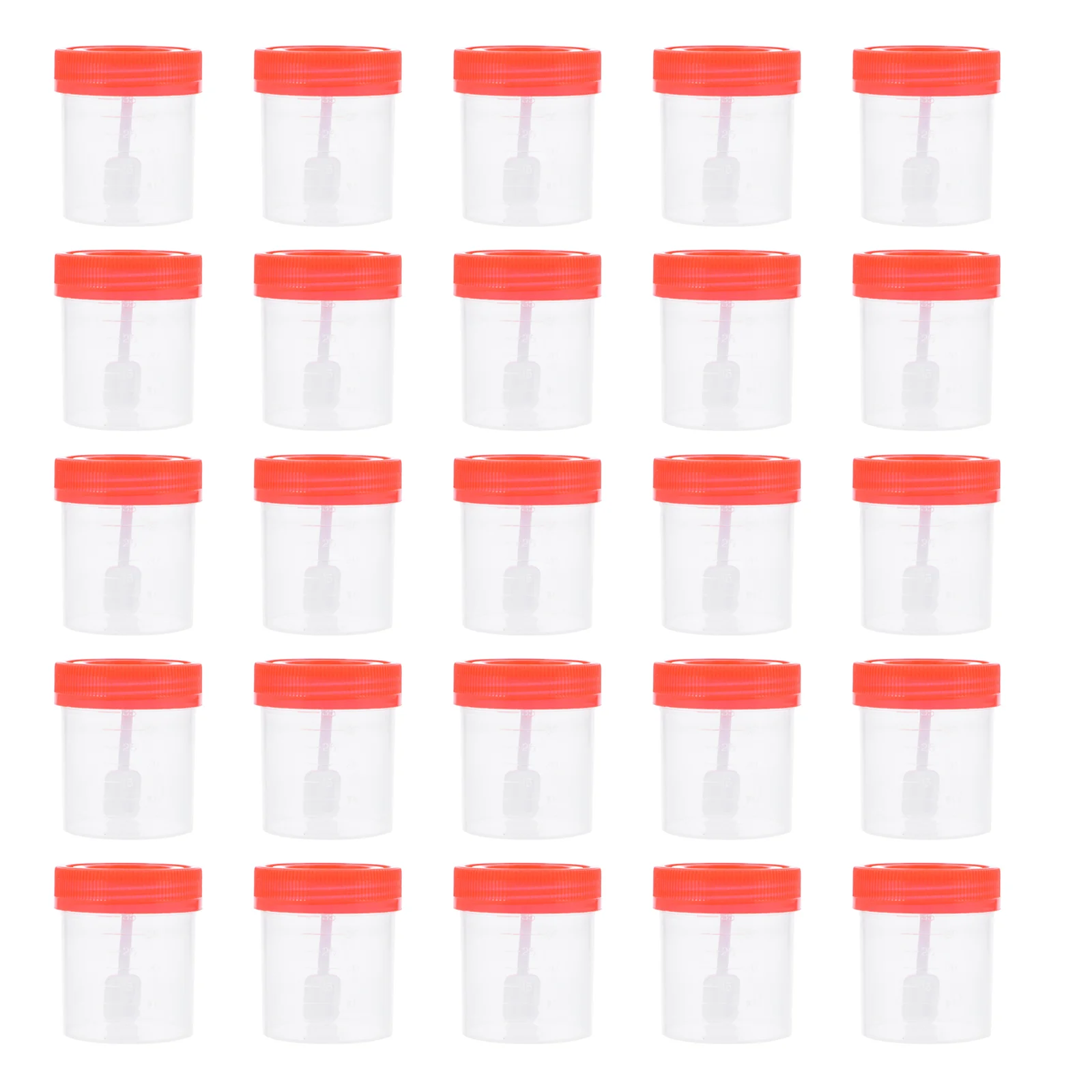 

Stool Sampling Cup Fecal Specimen Medical Scale 40ml Container Sample Sputum Urine Cups Disposable Covers Plastic Containers
