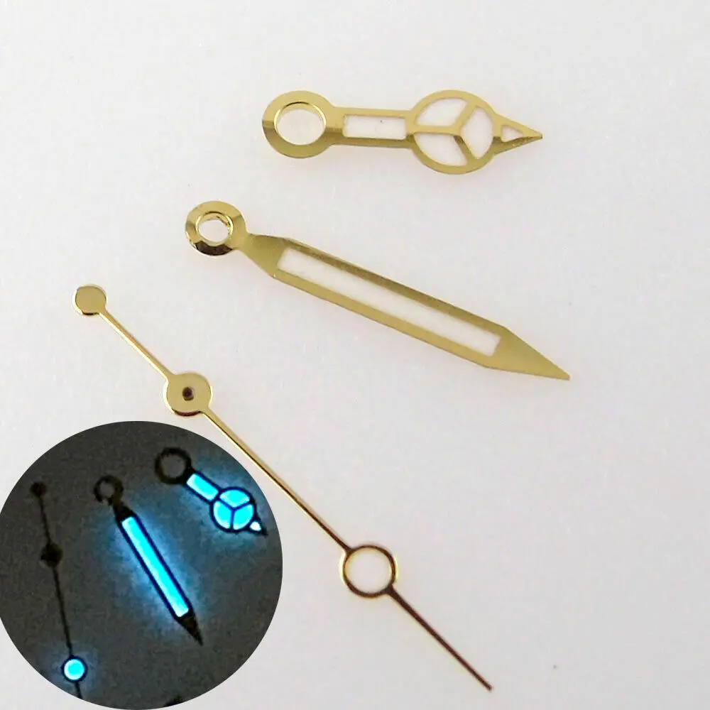 Золотые стрелки часов GMT для DG3804 2813 NH34 NH35 Miyota8215 ETA2836 2824 PT5000