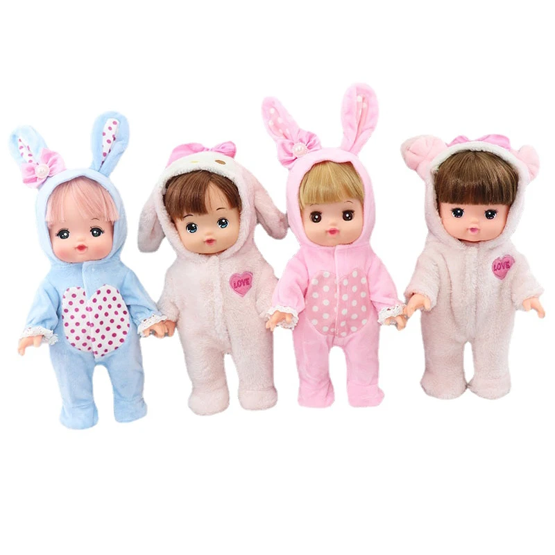 

Lovely 25CM Japan Mellchan Baby Doll Clothes BodySuit Dress Up Dolls Clothes Doll Accessories Dolls Fans Gift Toy