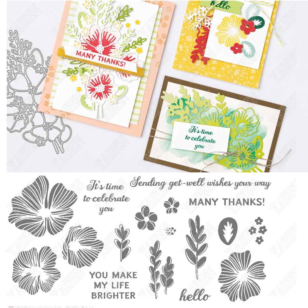

Heart Stamped Metal Cutting Dies And Clear Stamps Scrapbook Diary Decoration Embossing Template Diy Greeting Card Handmade