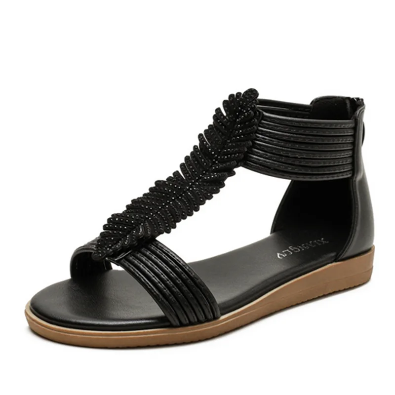 Босоножки женские классические сандалии на танкетке 3 см с открытым носком в