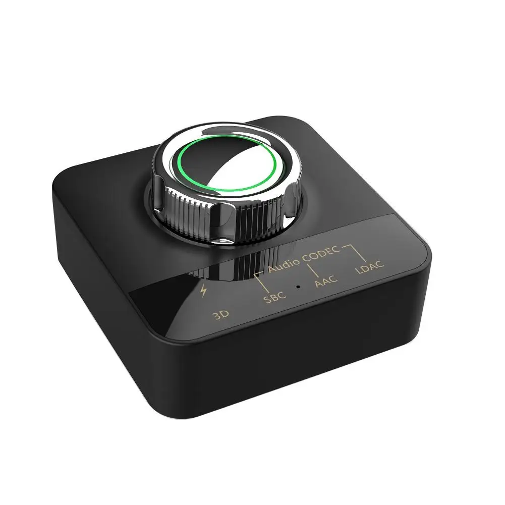 

Bluetooth-приемник 5,0 стерео Aux 3,5 мм разъем Rca Громкая связь Ldac аудио 3d режим сабвуфера беспроводной адаптер