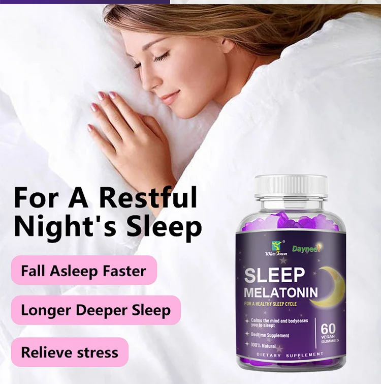 

1 bottle Melatonin Gummies help you fall asleep quickly, improve sleep quality, enjoy deep sleep and rejuvenate your energy
