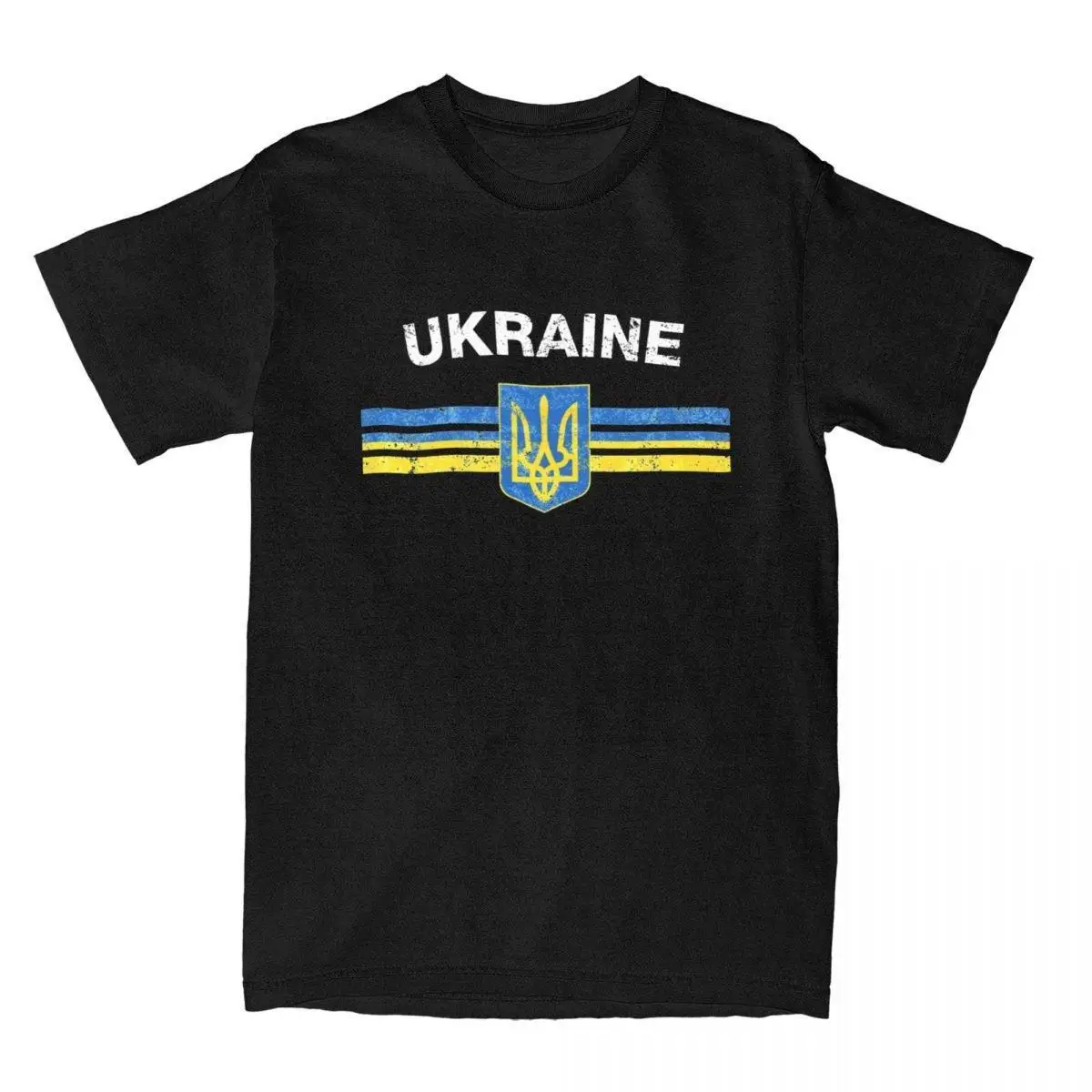 

Ukrainian Emblem Ukraine Flag T-Shirt for Men Crazy 100% Cotton Tee Shirt Crewneck Short Sleeve T Shirt Birthday Present Clothes