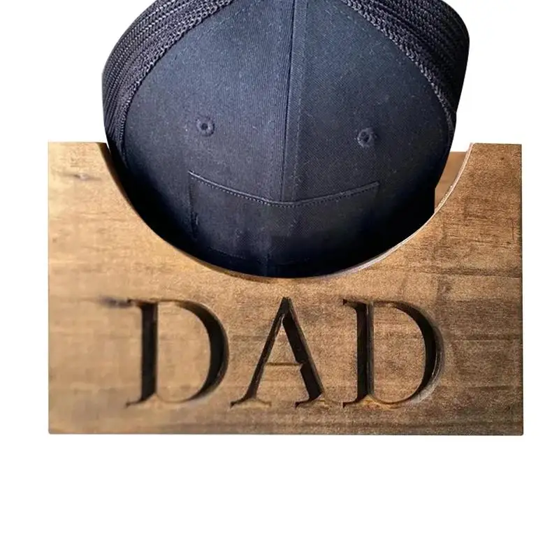 

Кепка для бейсбола на День отца, деревянная Кепка, коробка для хранения, кепка, дисплей на День отца, деревянная бейсбольная кепка ручной работы или в туалете для гостиной