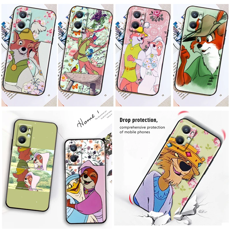 

Robin Hood Disney Marianne Phone Case Black For OPPO Find X5 X3 X2 Neo Lite A96 A57 A74 A76 A72 A55 A54S A53 A53S A16S A16 A9