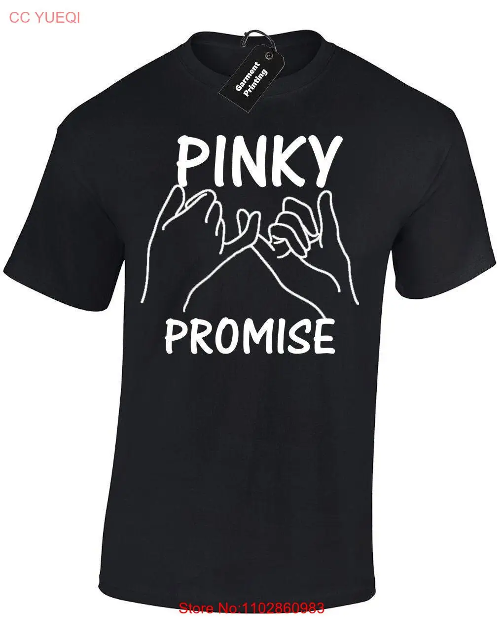 Мужская футболка Pinky Obietnica унисекс забавная модная блоггерская милый слоган